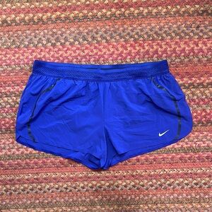 NIKE BLUE AEROSWIFT RUNNING SHORTS WITH LINER